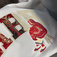 SABR Heavyweight Hoodie - Bone/Red