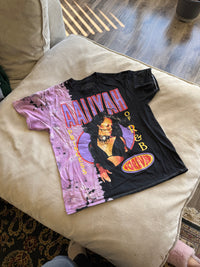 Aaliyah Vintage Dip Dye Graphic Tee