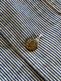 Rosa Rugosa Dufferin Chore Jacket Hickory Stripe