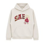 SABR Heavyweight Hoodie - Bone/Red