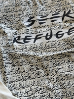Seek Refuge Syrian Poem Denim Jacket