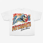 Lab On Fire Oversized Vintage Tee White